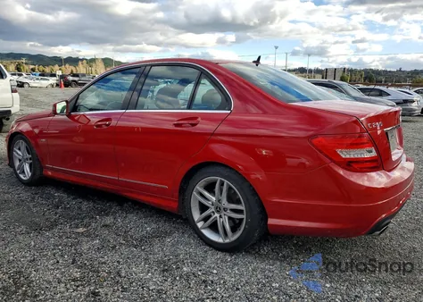 2012 Mercedes-Benz C 250 from USA, damaged, VIN WDDGF4HB1CR224765